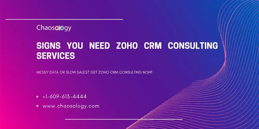 Signs You Need Zoho CRM Consulting Services