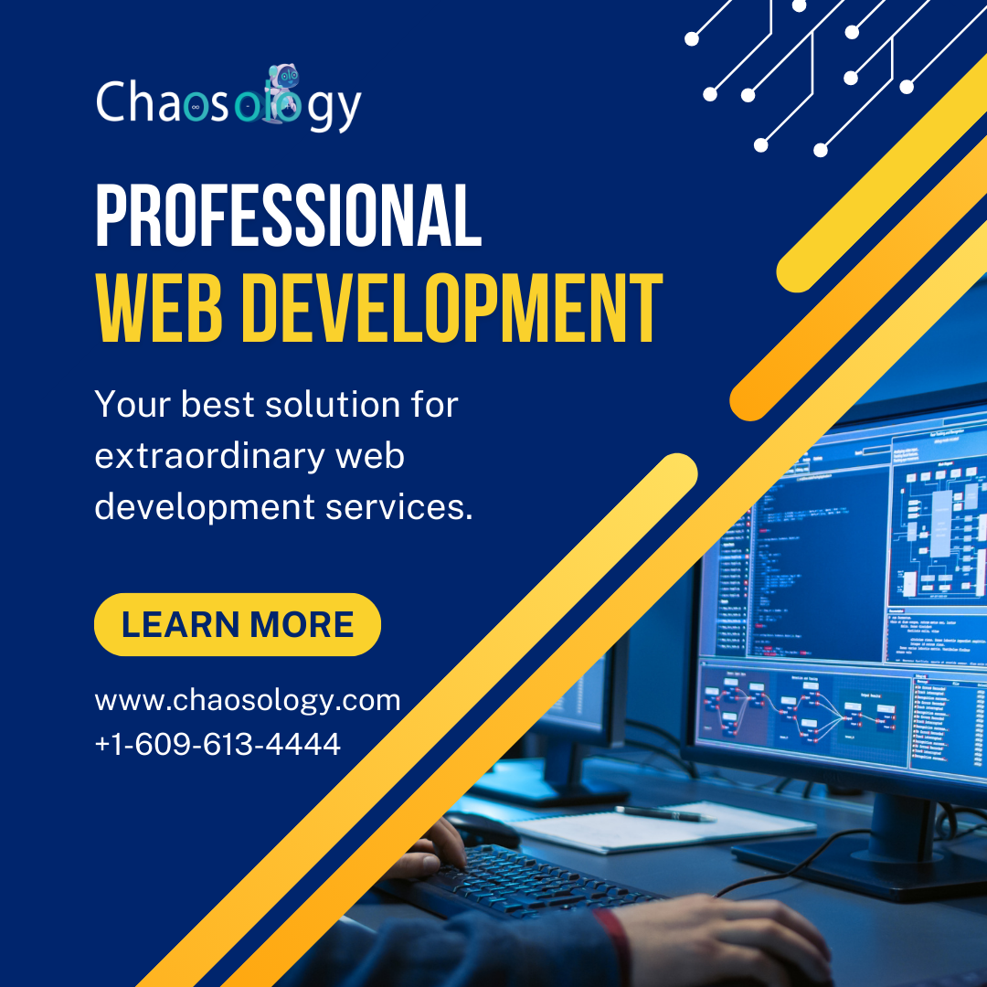 Blue and Yellow Minimalist Professional Web Development Instagram Post (1)