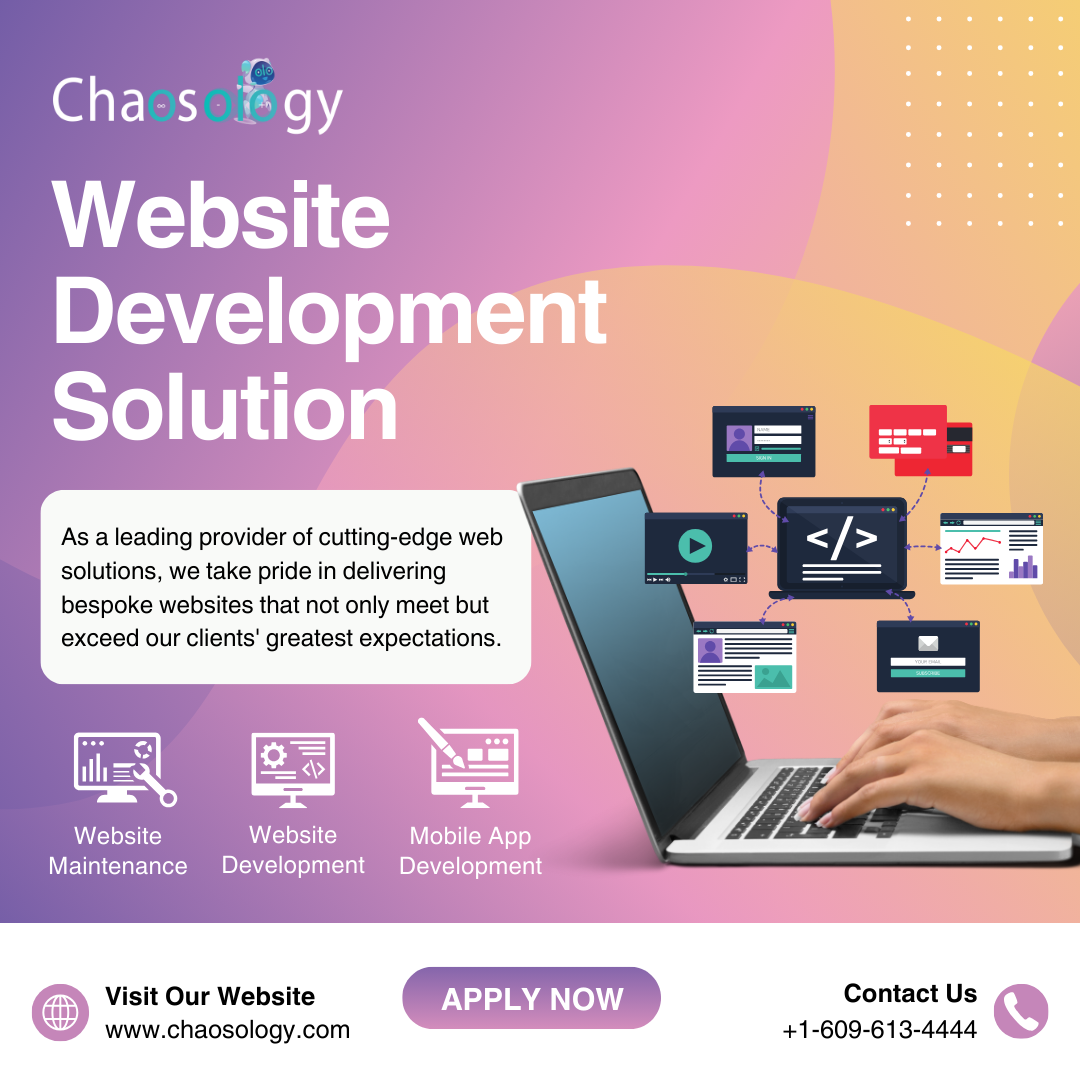 Purple and Yellow Modern Website Development Solution Instagram Post