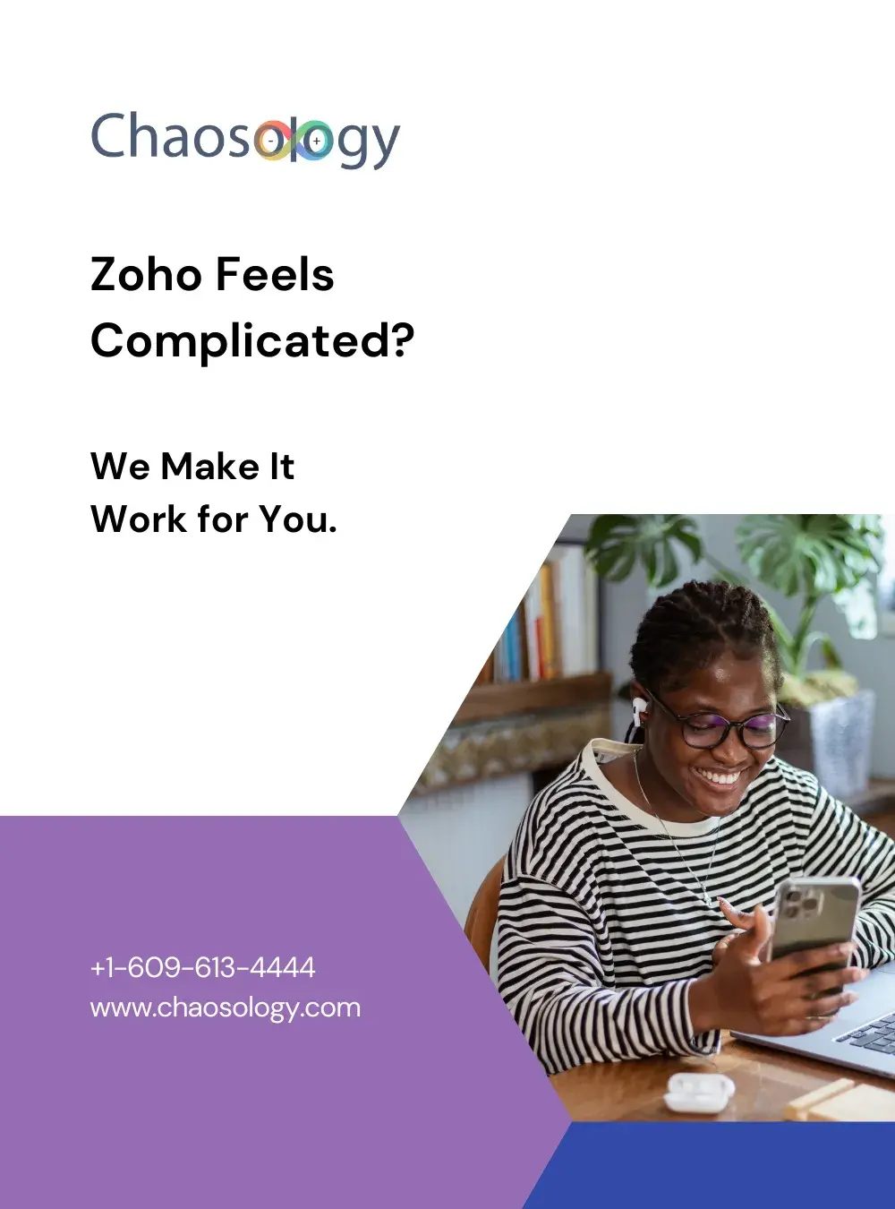 Business leader choosing between generic Zoho setup and Chaosology custom solution.